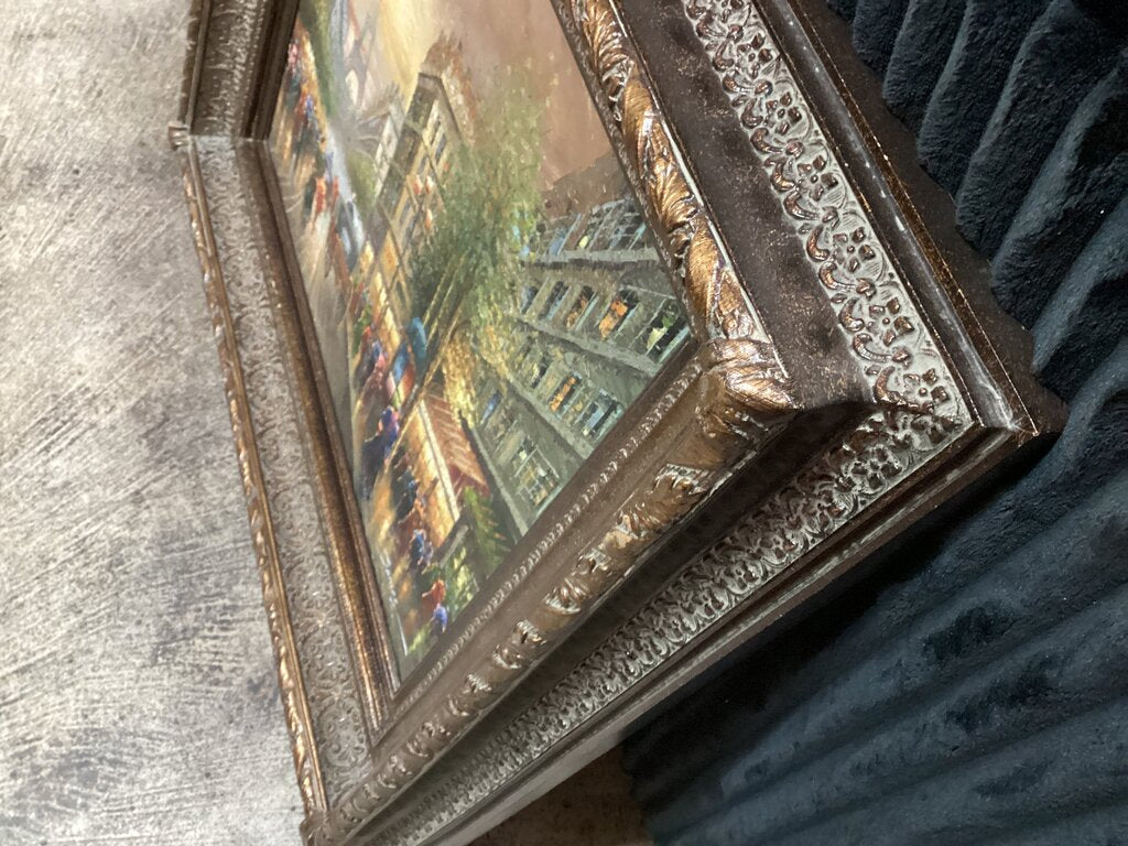 83268 Parisian Street Scene Oil Painting 34x4x30