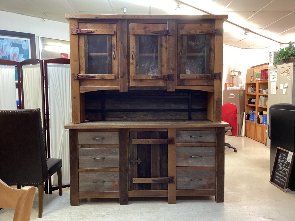 83513 - Louis Alan Heritage Silver Falls Barn Wood Buffet & Hutch 71x20x36-84