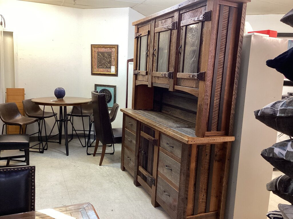 83513 - Louis Alan Heritage Silver Falls Barn Wood Buffet & Hutch 71x20x36-84