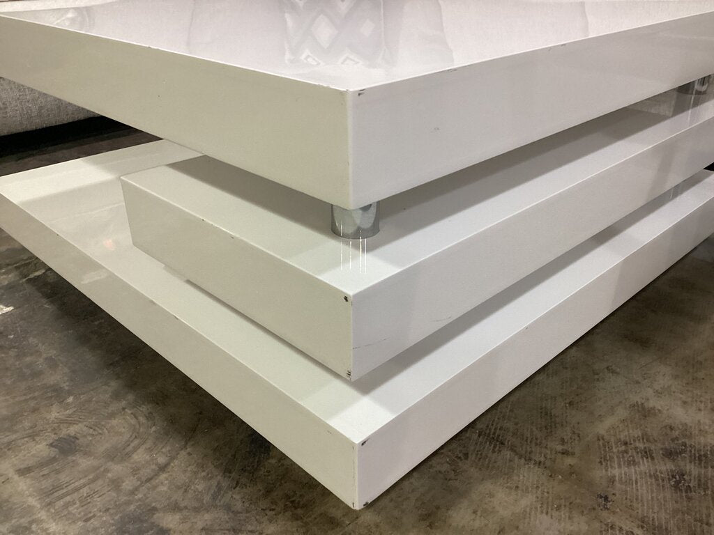 83730 - Pastel Furn White Cocktail Table 36x36x17