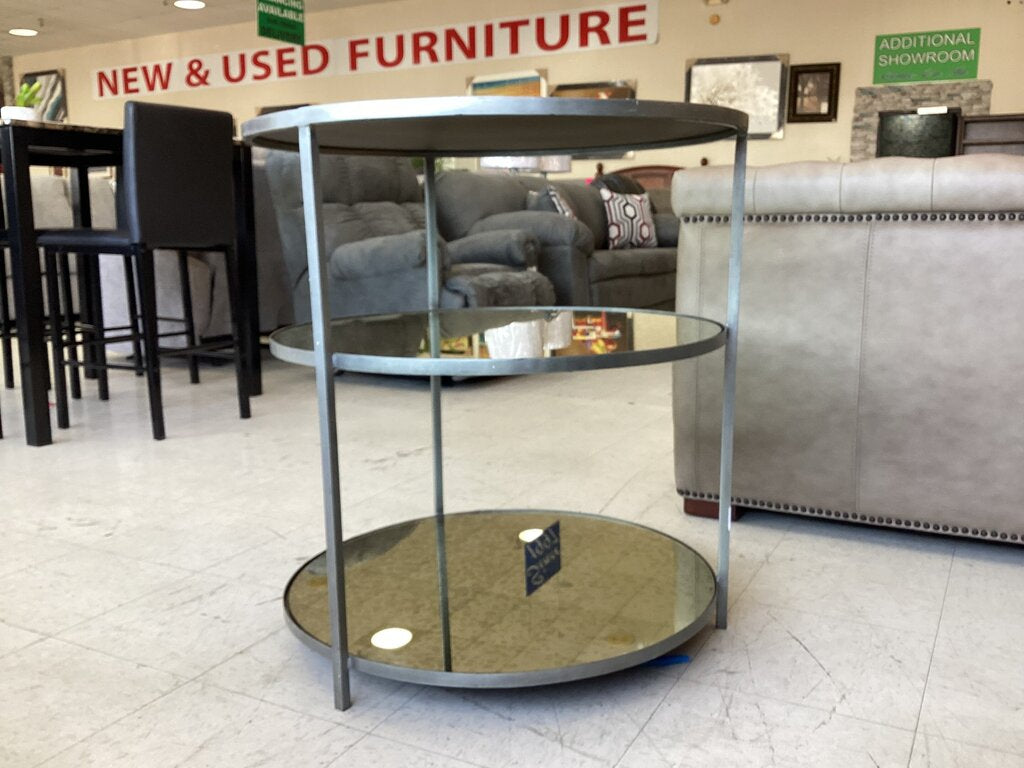 83711 - Arteriors Zinc Percy Side Table 28x28x30