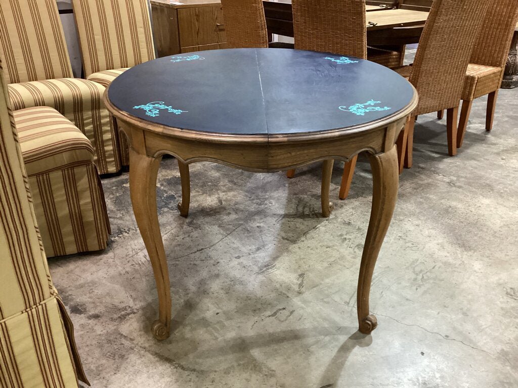 83742 - Black Top Dining Table 44x38x29
