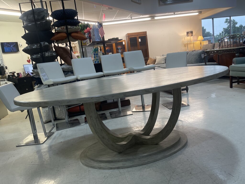 83745 - Belle Escape Modern Chic Oval Dining Table 55x84x30