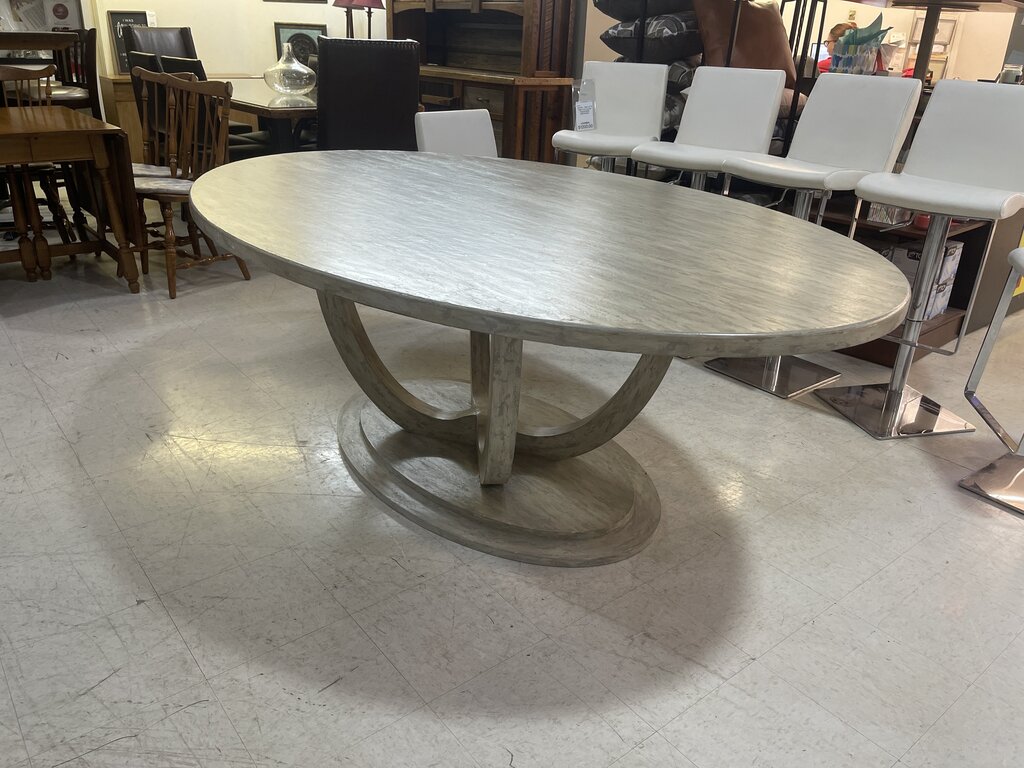 83745 - Belle Escape Modern Chic Oval Dining Table 55x84x30
