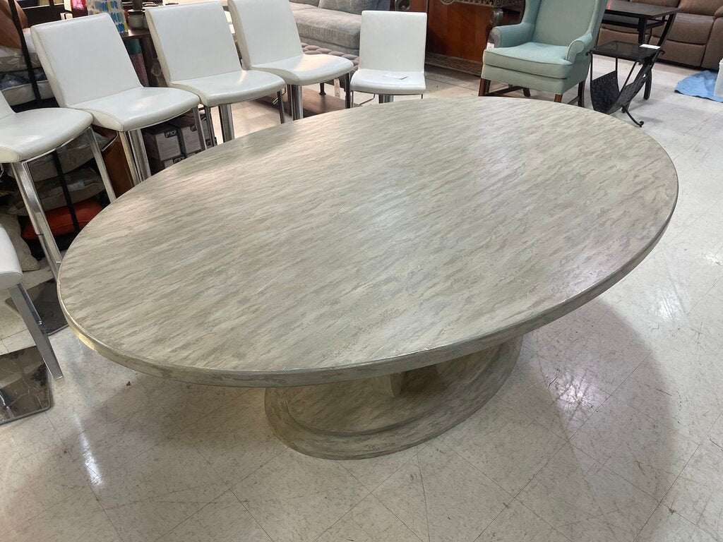 83745 - Belle Escape Modern Chic Oval Dining Table 55x84x30