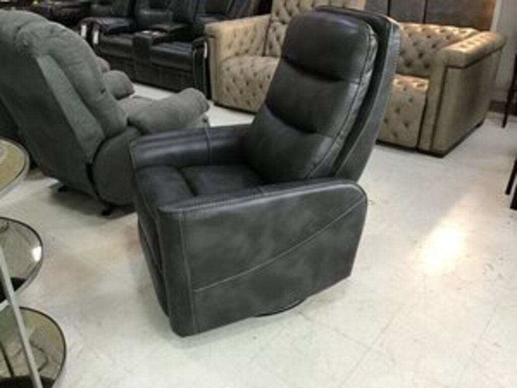Hercules NEW Black Manual Swivel Glider Recliner 31x36x43