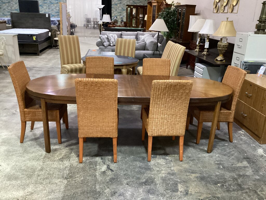 83645 - Founders MCM 7pc Oval Dining Set 40x60-80-100x29