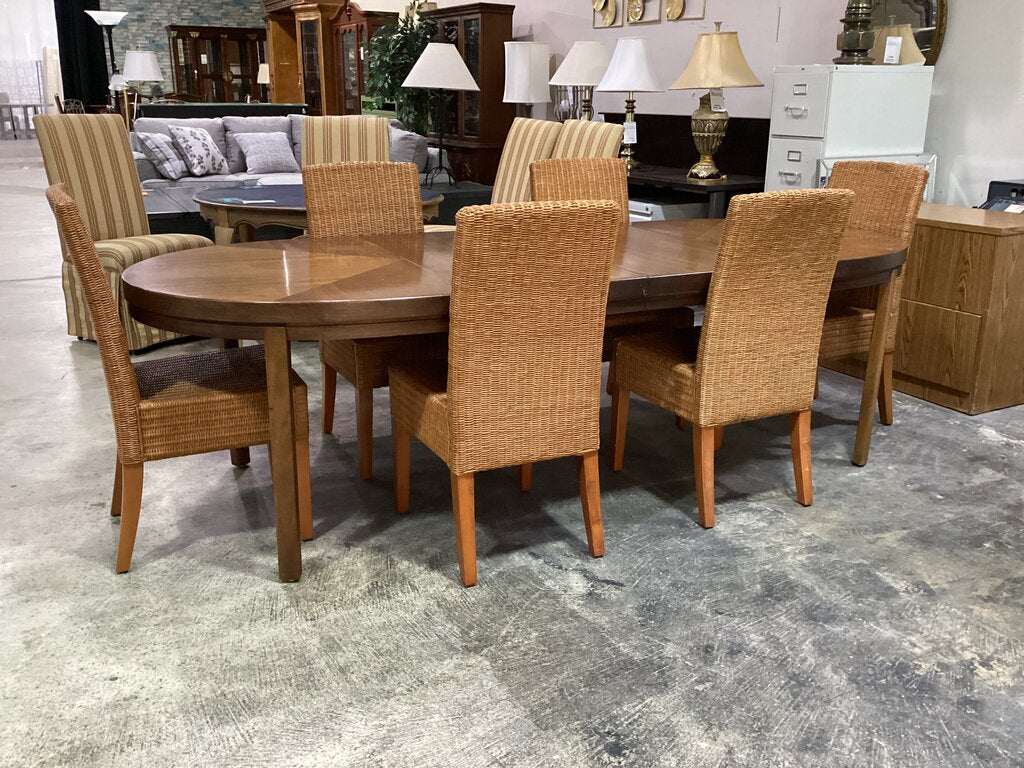 83645 - Founders MCM 7pc Oval Dining Set 40x60-80-100x29