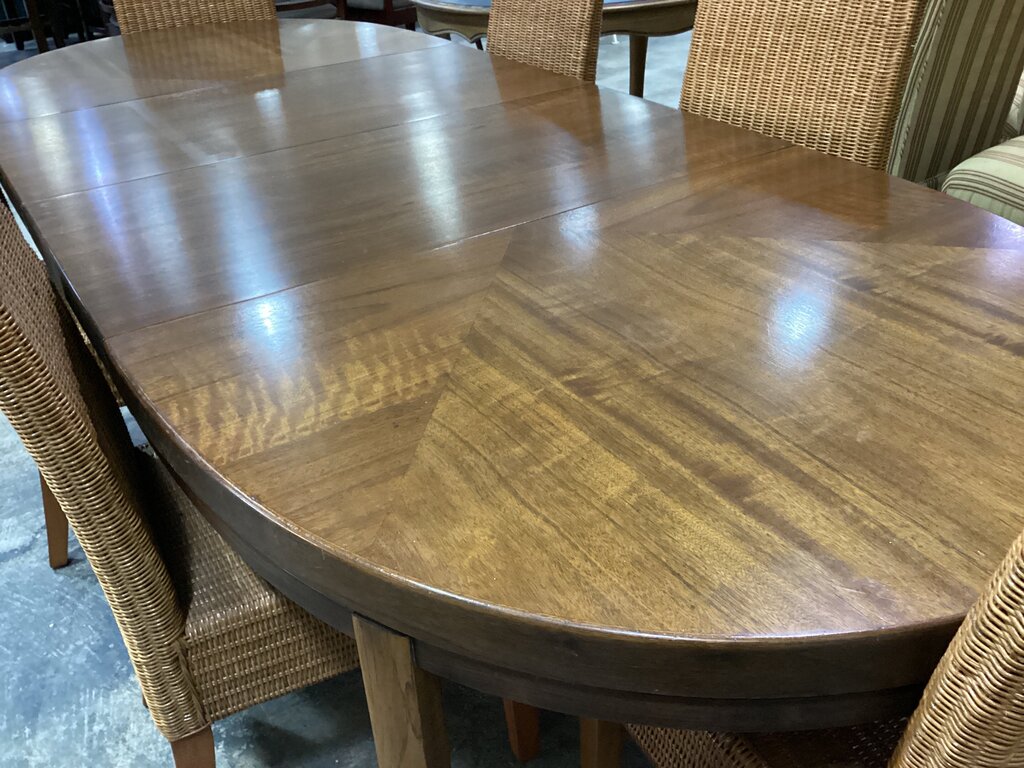 83645 - Founders MCM 7pc Oval Dining Set 40x60-80-100x29