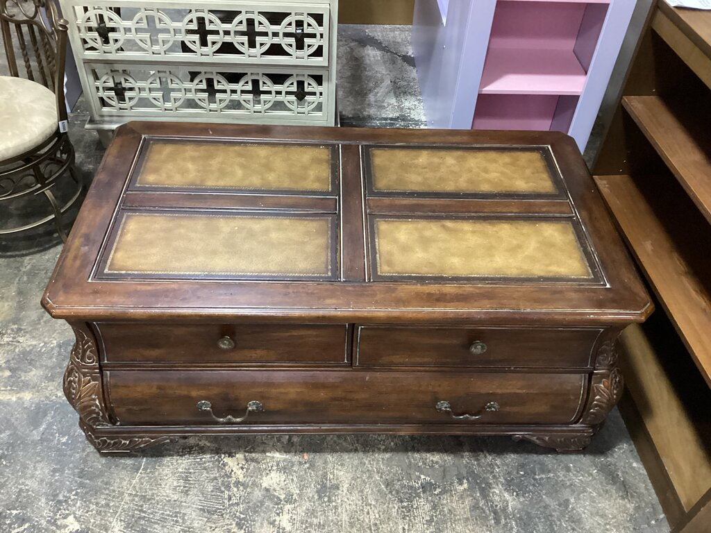 83703 - 3 Drawer Cocktail Table 48x32x20
