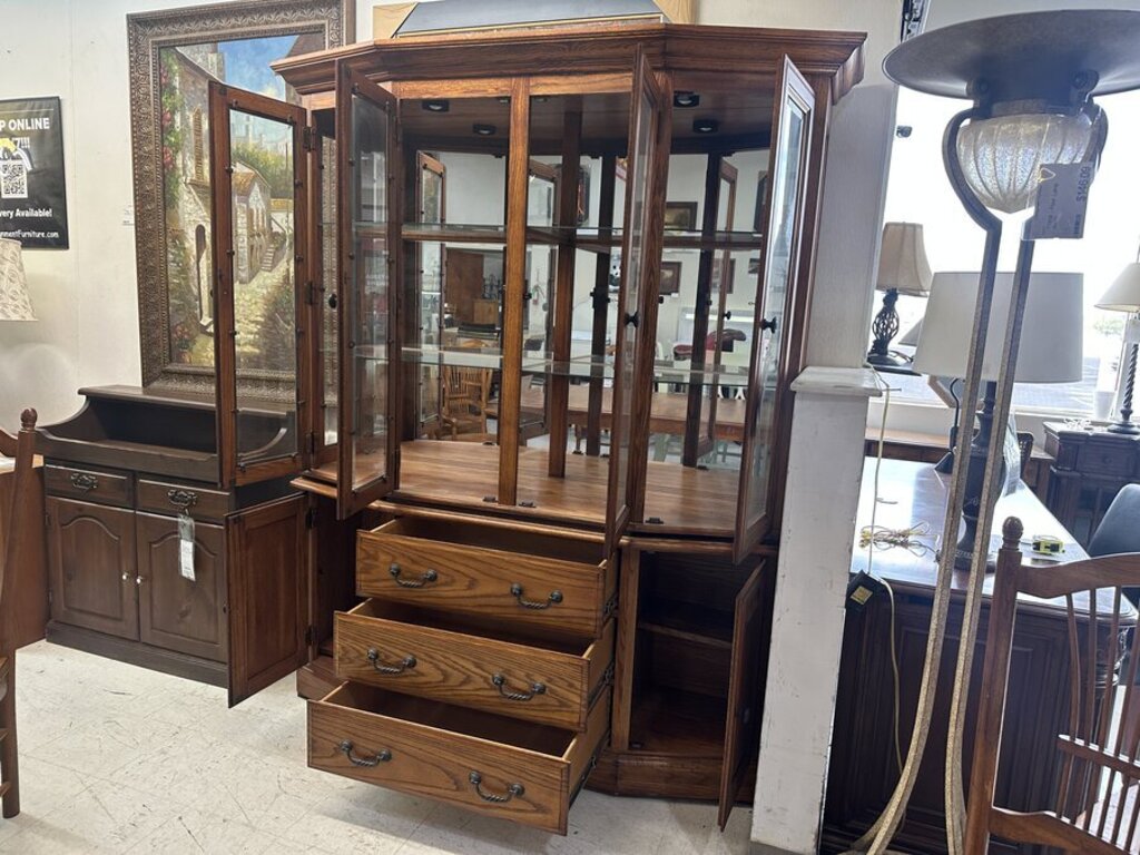 83835 - Winners Only 2pc China Cabinet 65x20x82