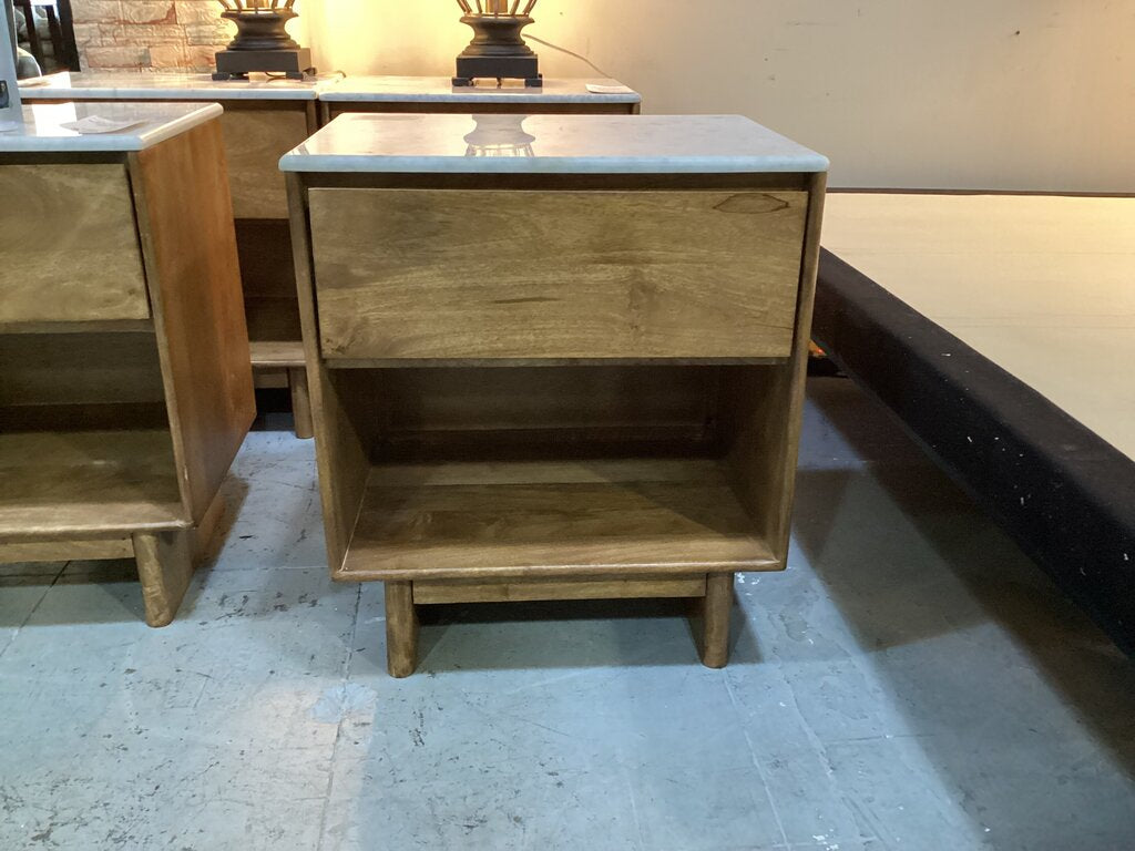 83826 - Ashley Isanti Marble Top Nightstand 22x16x25