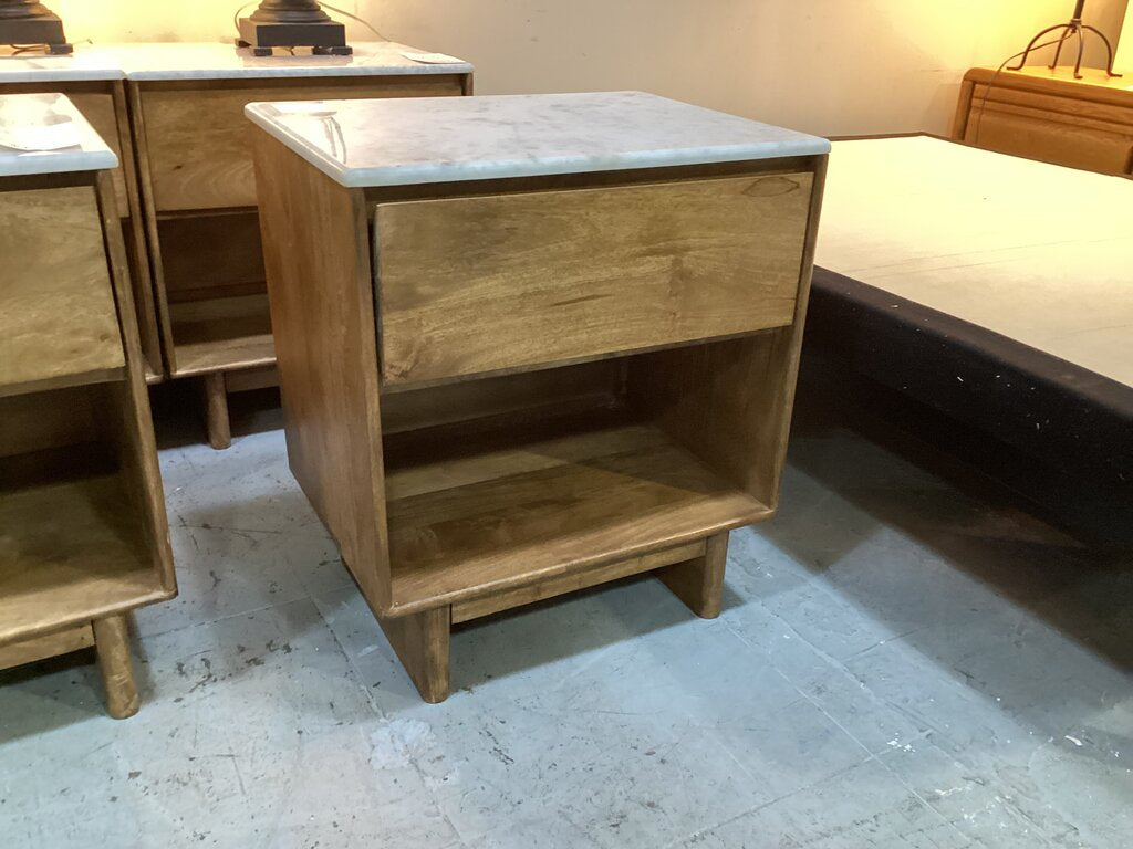 83826 - Ashley Isanti Marble Top Nightstand 22x16x25