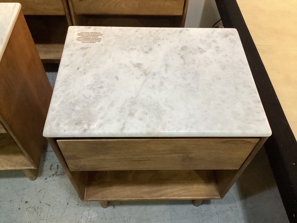 83826 - Ashley Isanti Marble Top Nightstand 22x16x25