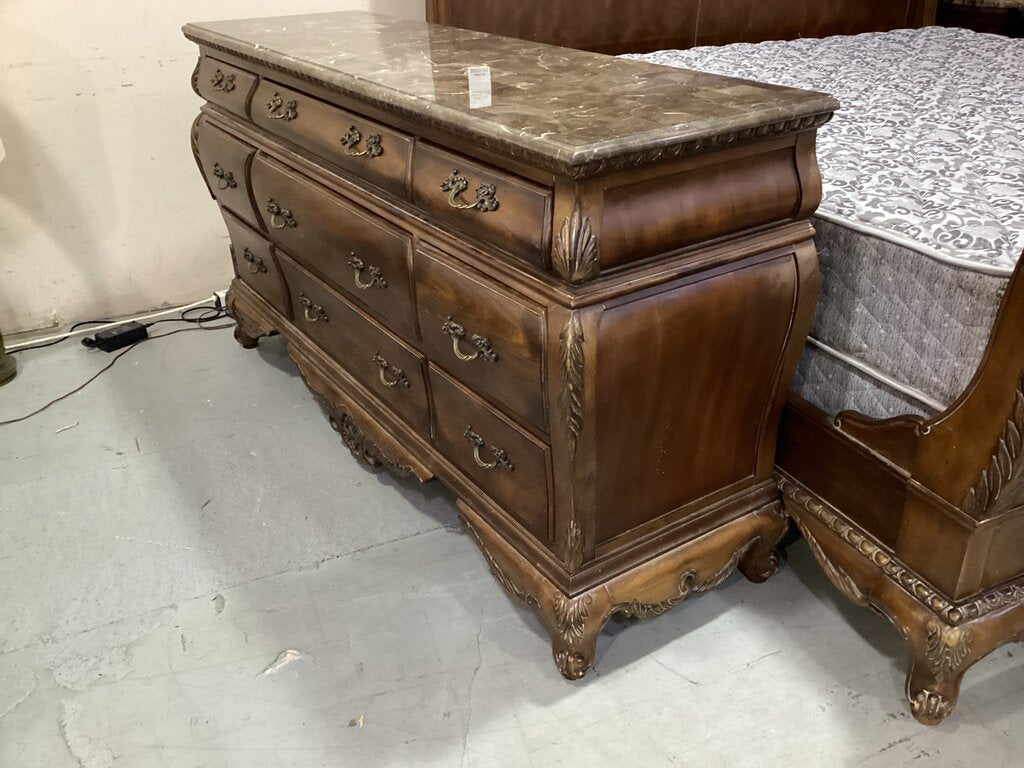 83805 - Kathy Ireland Home Marble Top Dresser 67x20x36