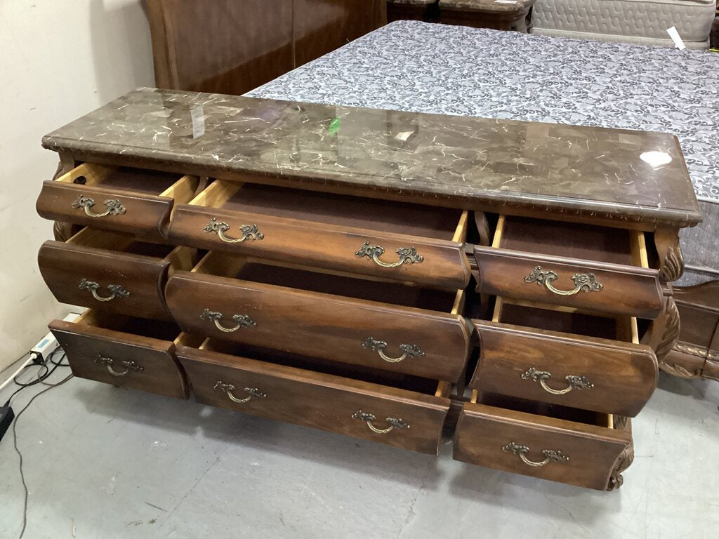 83805 - Kathy Ireland Home Marble Top Dresser 67x20x36