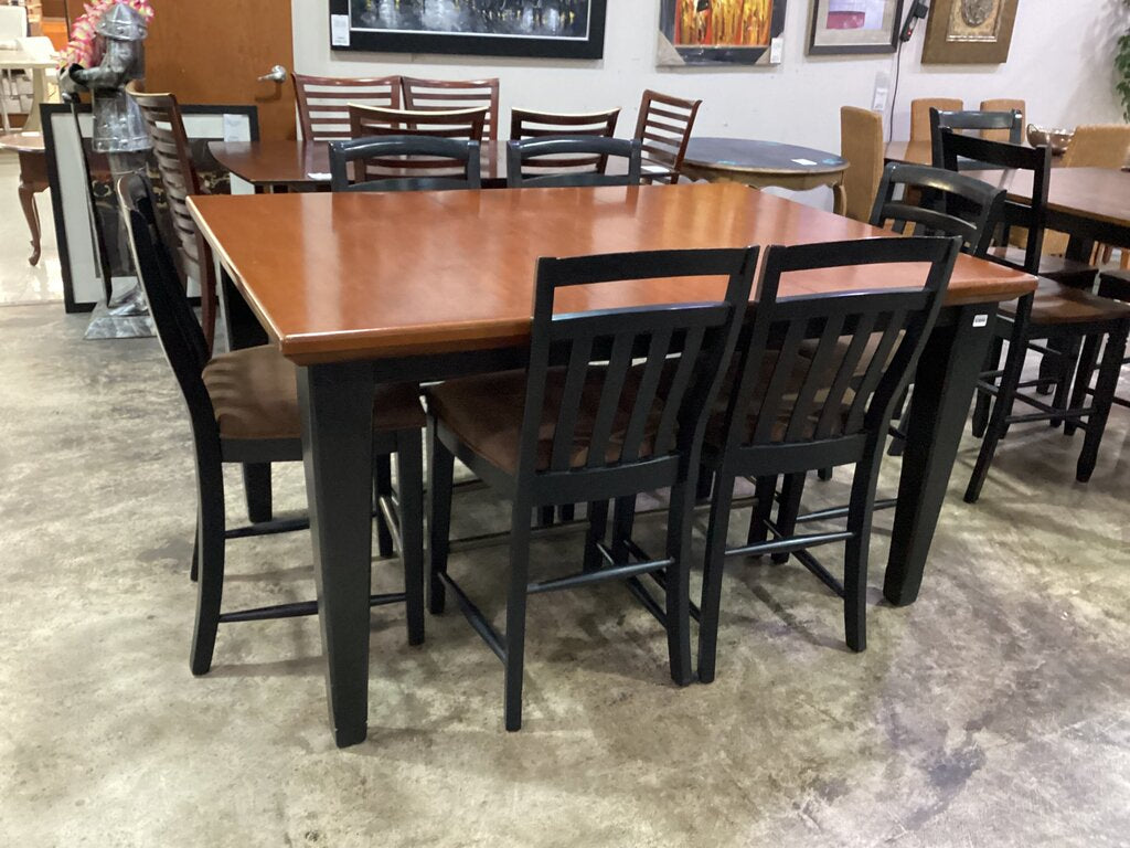 83890 - Broyhill 7pc Counter Height Table w/Leaf 48x48x35