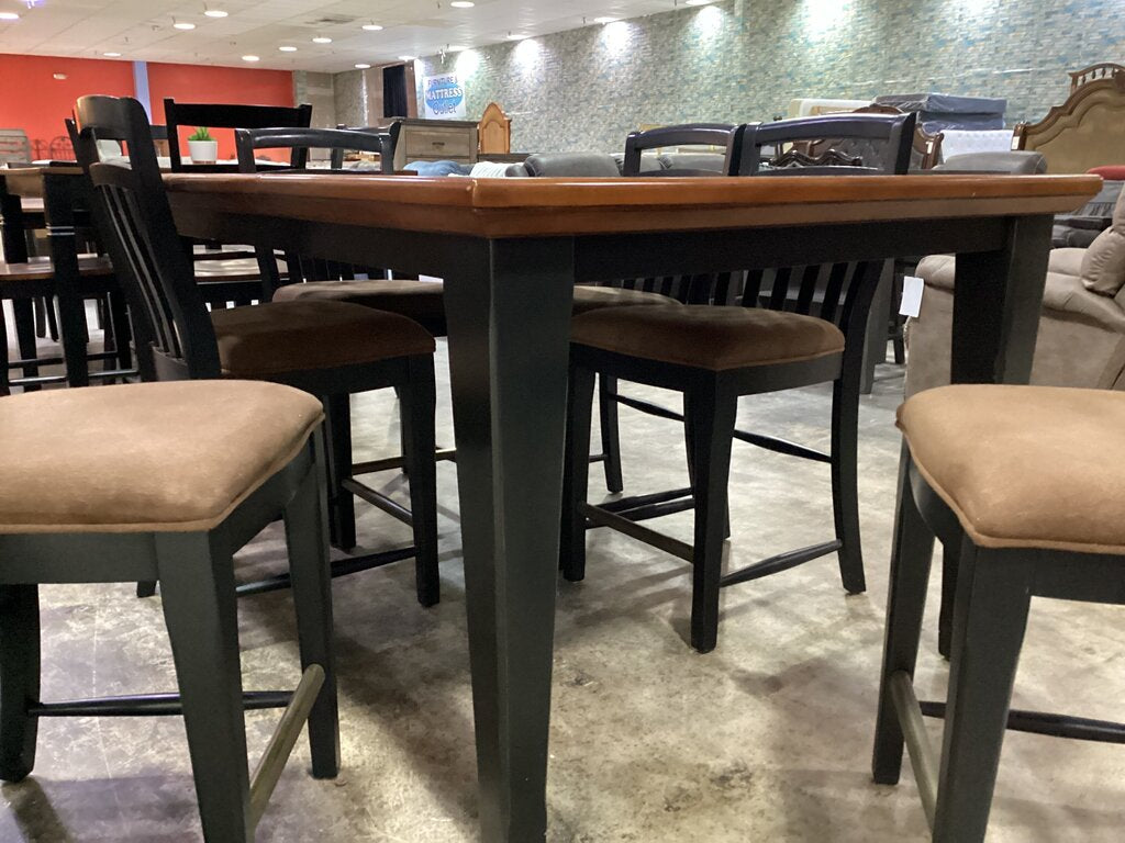 83890 - Broyhill 7pc Counter Height Table w/Leaf 48x48x35