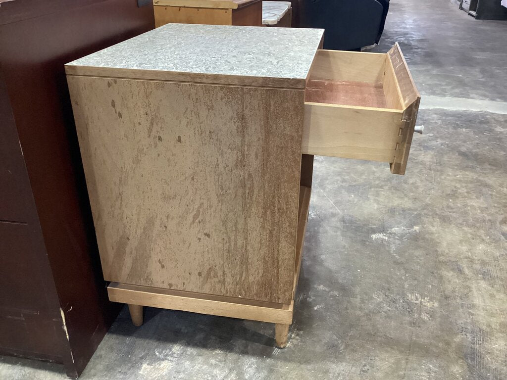 83935 - Mengel Mid Century Laminate Top Nightstand 20x16x25
