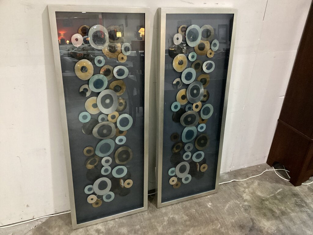 80552 - Uttermost Pair Of Disc Shadow Boxes 24x63