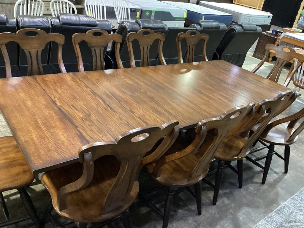83883 - Hooker 11pc Dining w/Leaf 40x75-99x30