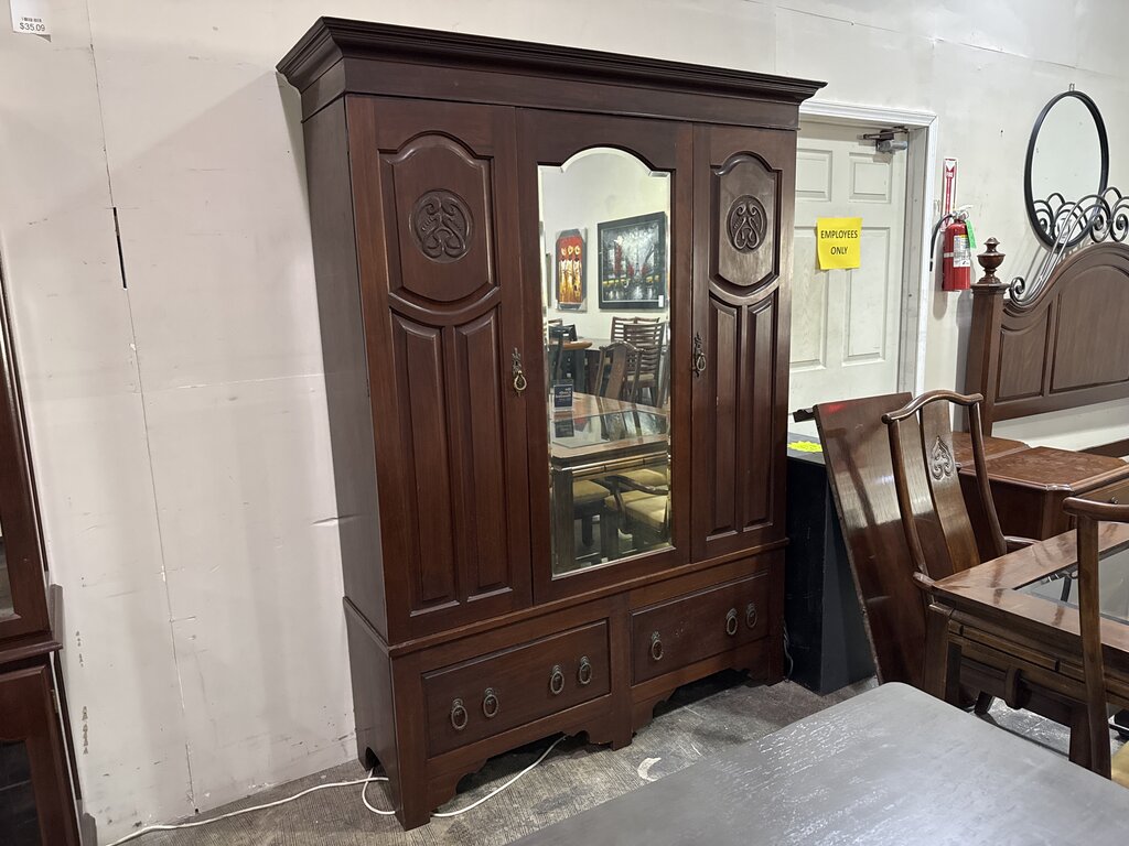 83946 - Vintage Mirrored Wardrobe 57x16x80