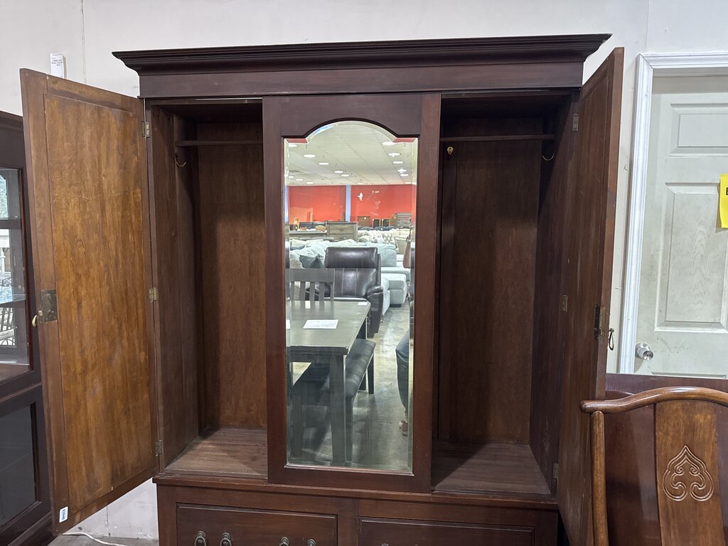 83946 - Vintage Mirrored Wardrobe 57x16x80