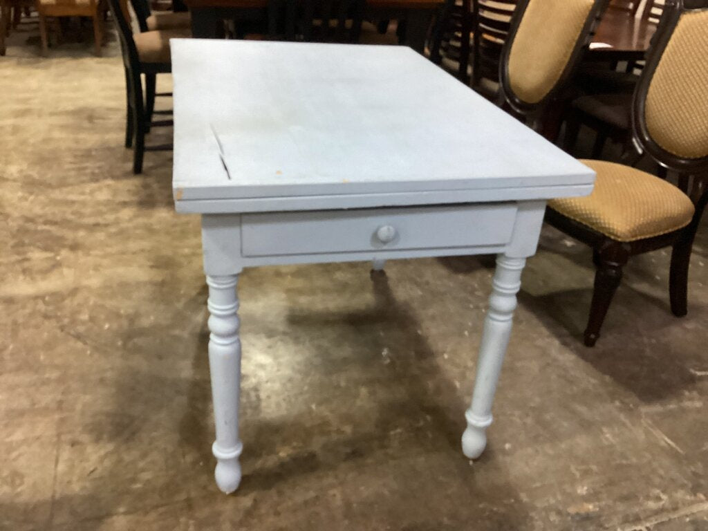 80576 - Light Blue Extendable Table 31-62x47x33