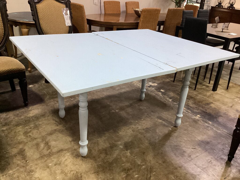 80576 - Light Blue Extendable Table 31-62x47x33