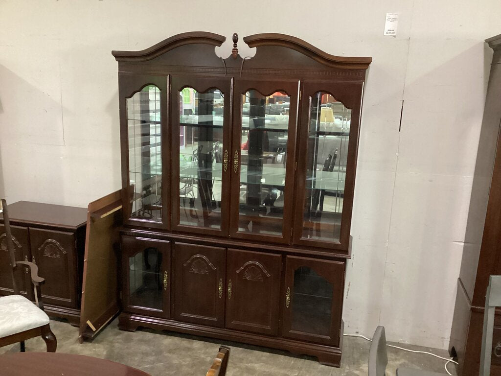80572 - 2p China Cabinet 62x16x30-80