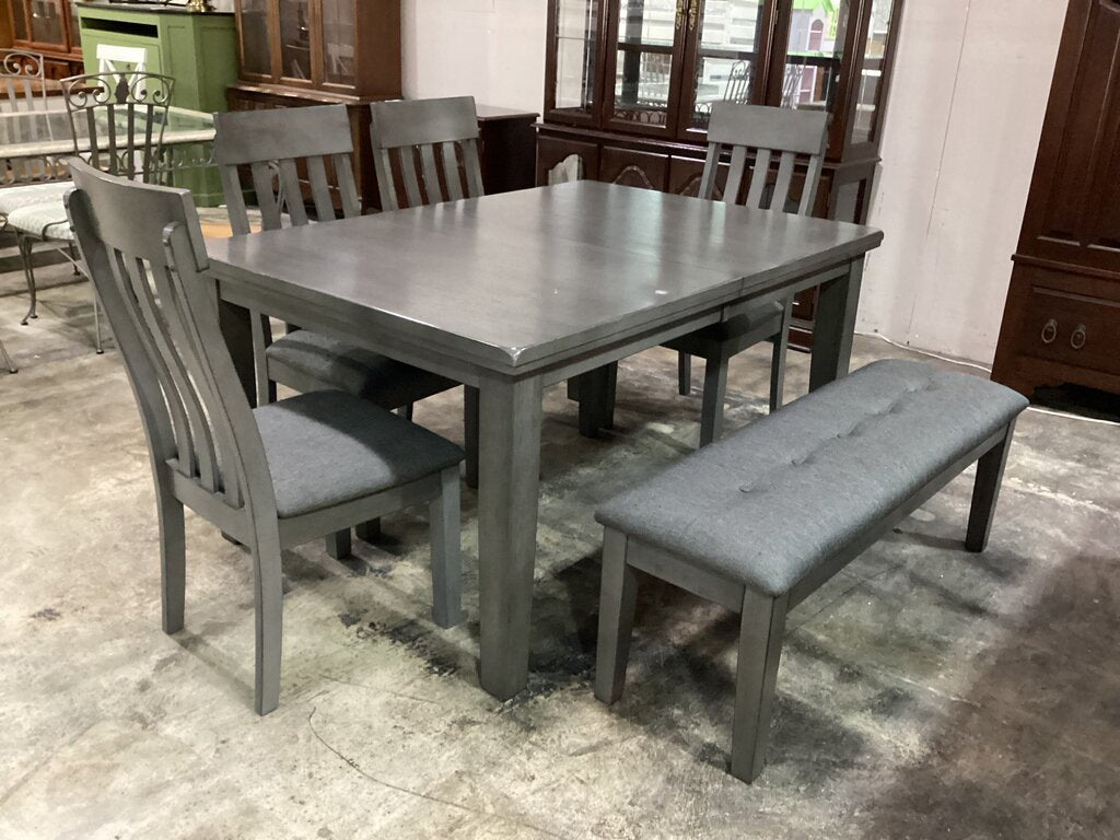 80619 Ashley Hallanden 6pc Dining Set 60-78x42x30