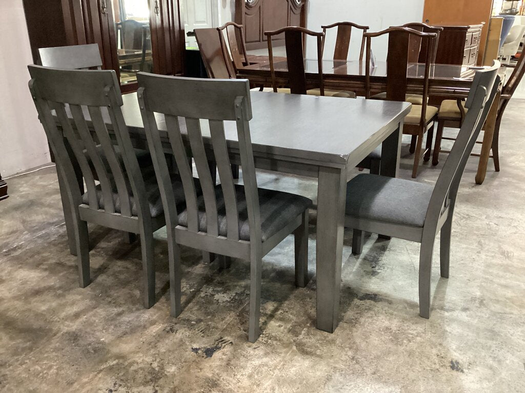 80619 Ashley Hallanden 6pc Dining Set 60-78x42x30