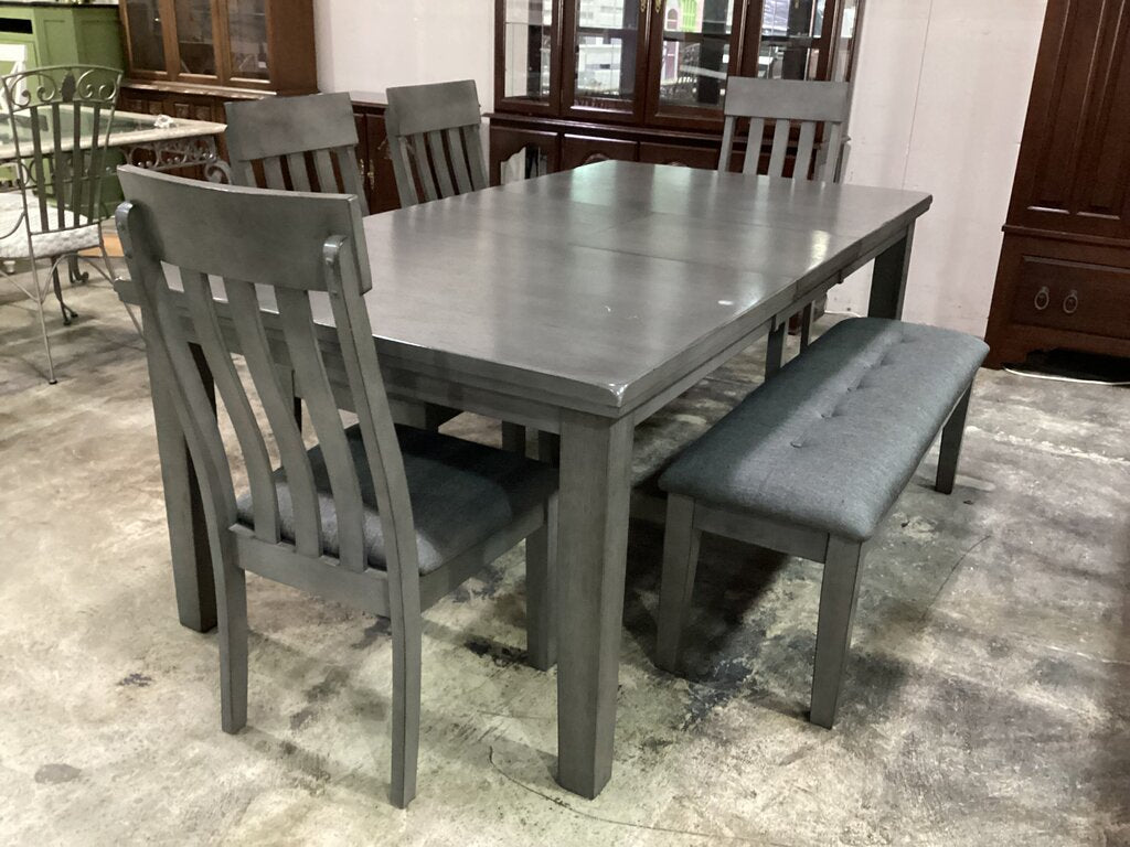 80619 Ashley Hallanden 6pc Dining Set 60-78x42x30