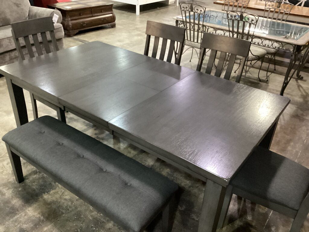 80619 Ashley Hallanden 6pc Dining Set 60-78x42x30