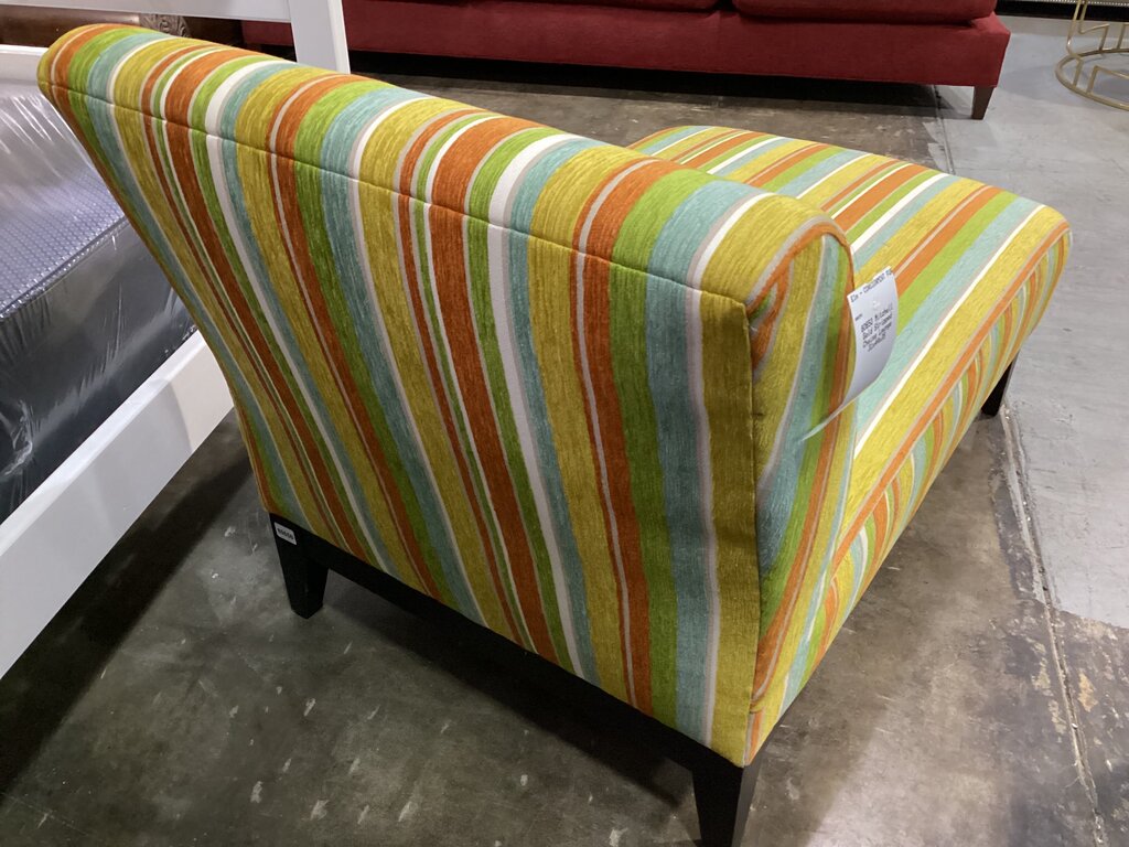 80650 - Mitchell Gold Striped Chaise Lounge 31x44x35