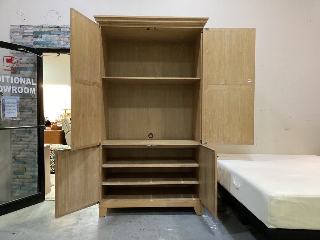 80654 - Mirrored Clothing Armoire 46x25x88