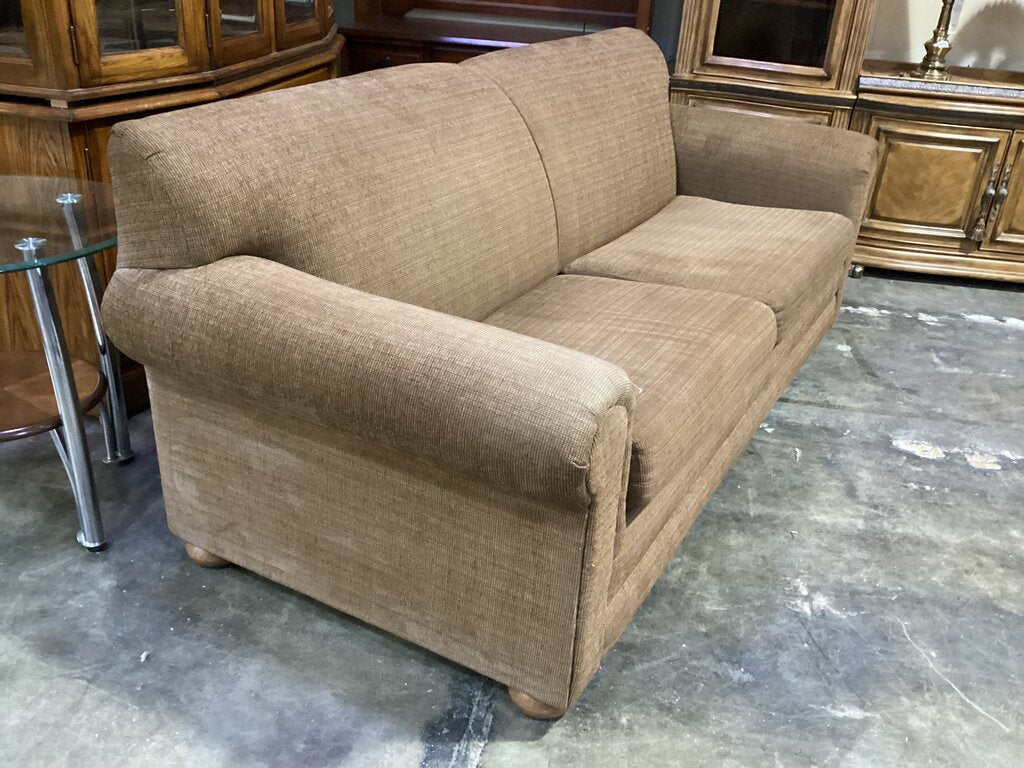 84000 Shotgun Brown Sleeper Sofa 83x35x36