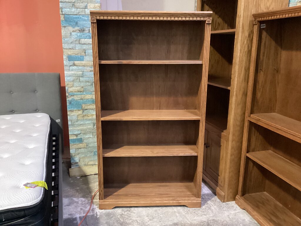 80571 - AspenHome 4 Shelf Oak Bookcase 33x10x60