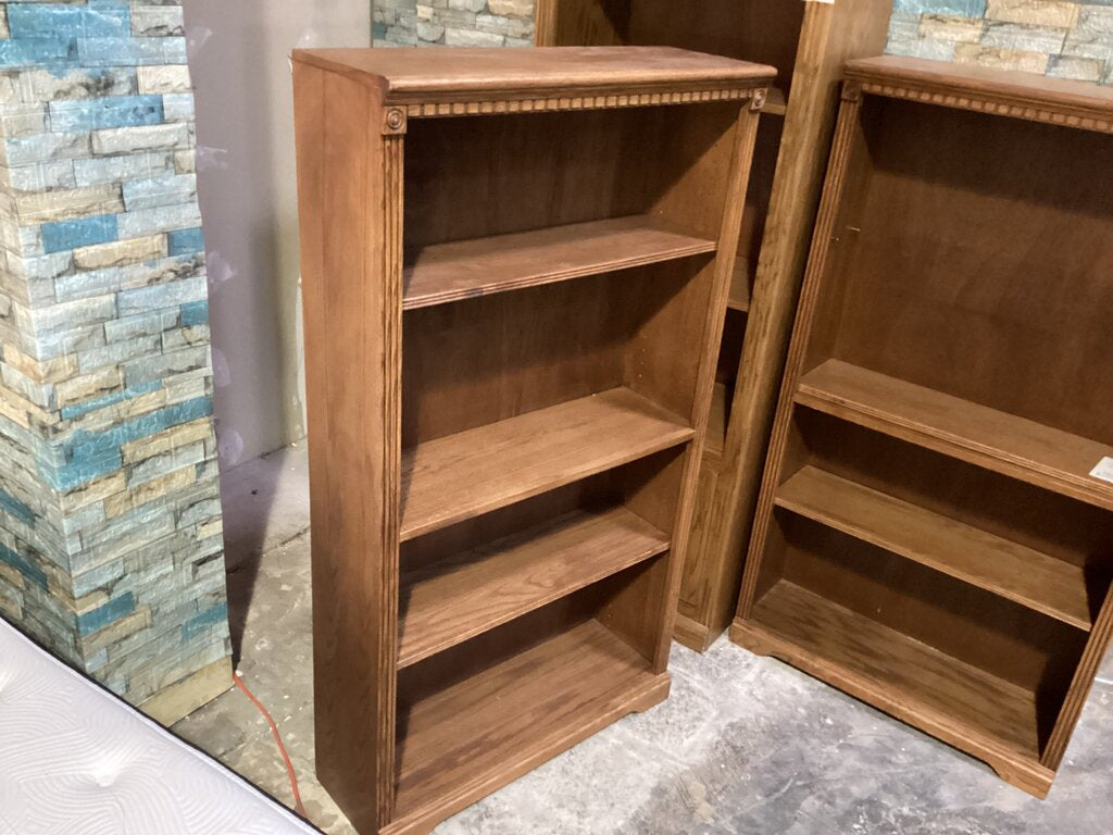 80571 - AspenHome 4 Shelf Oak Bookcase 33x10x60