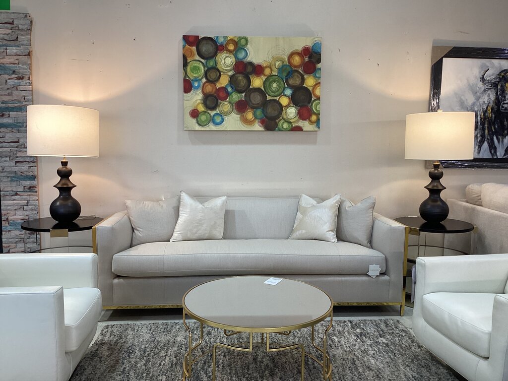 80662 - Pair Of Kate Spade New York Saxon 35" Tall Designer Lamps