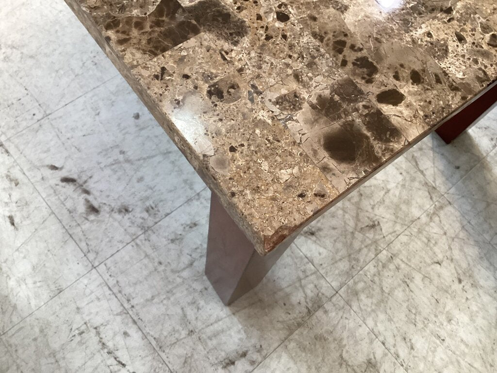 80687 Faux Marble Top Coffee Table 26x50x20
