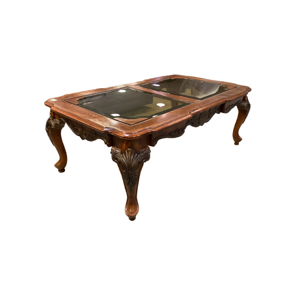80692 Split Glass Coffee Table 31x54x19
