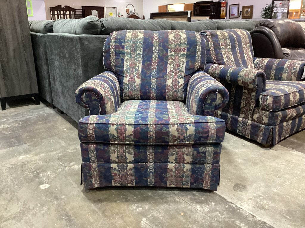 80642 - La-Z-Boy Floral Armchair 35x36x32