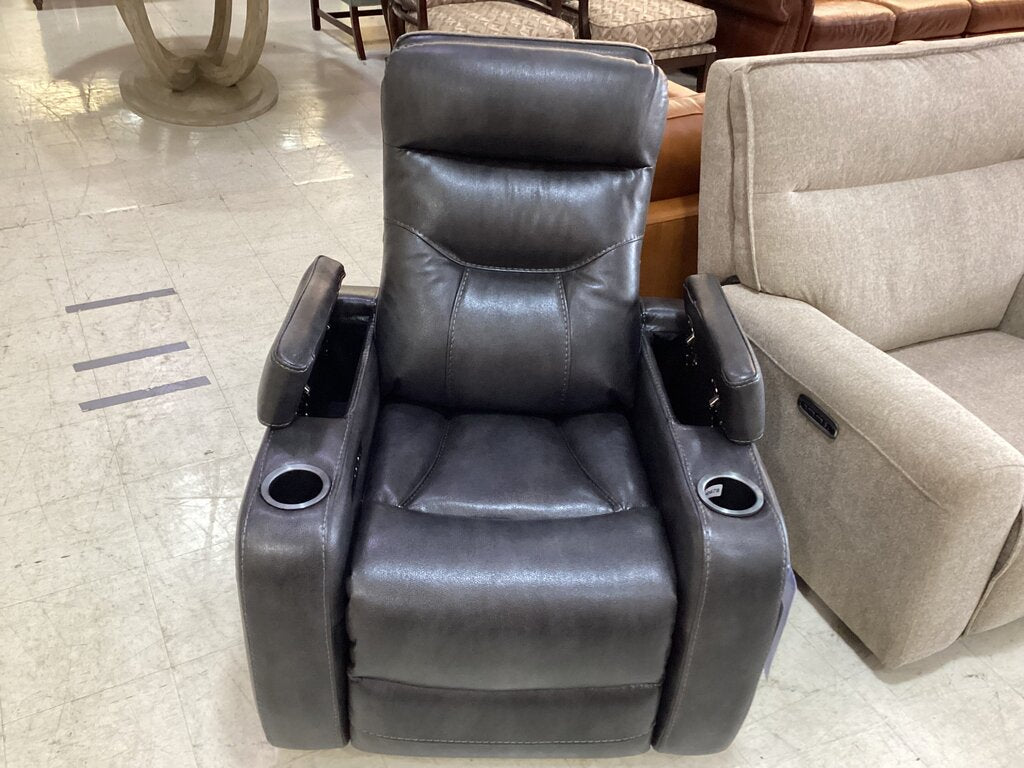80678 - Heritage Leather Power Home Theater Recliner 33x38x45