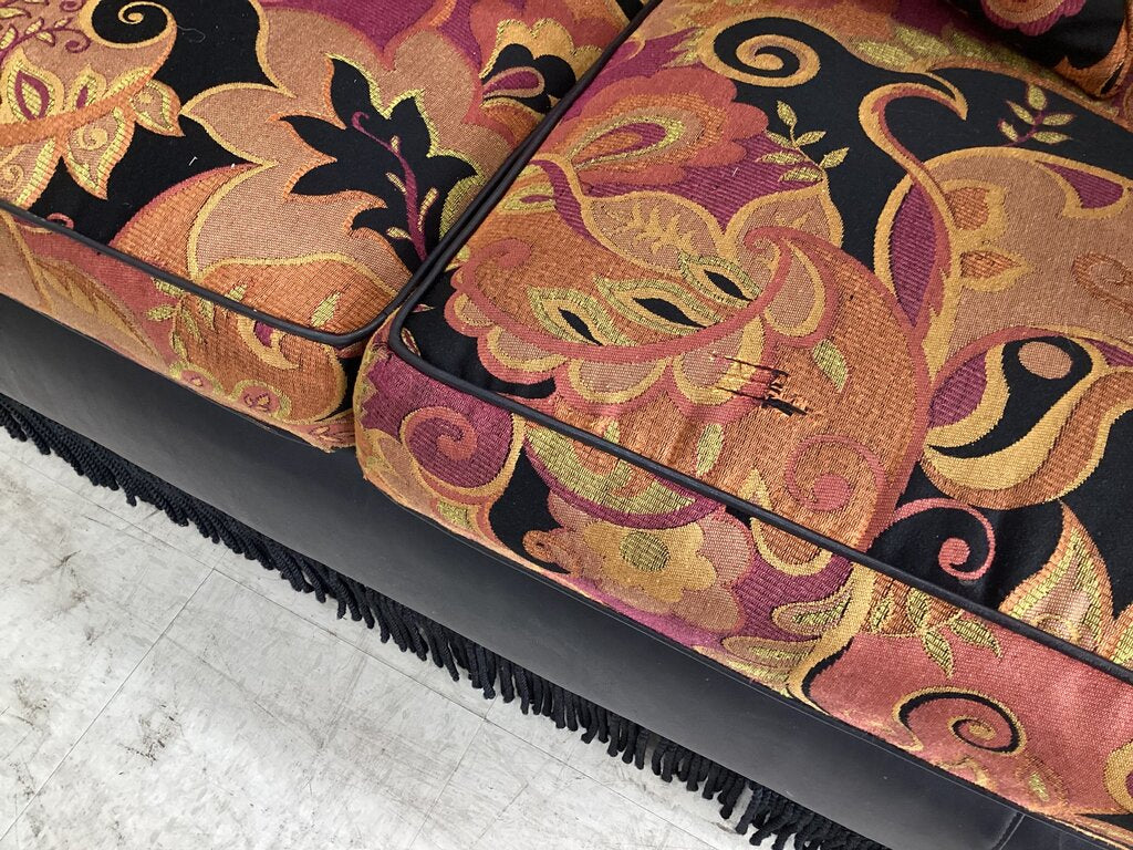 80726 - Camel Back Rolled Arm Floral Print Sofa & Loveseat LS(66x34x39) Sofa - (88x34x39)