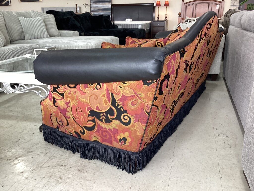 80726 - Camel Back Rolled Arm Floral Print Sofa & Loveseat LS(66x34x39) Sofa - (88x34x39)