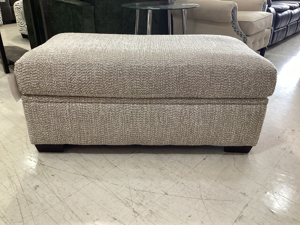Reckon Taupe NEW Storage Ottoman 48x24x20 (52506-3811)