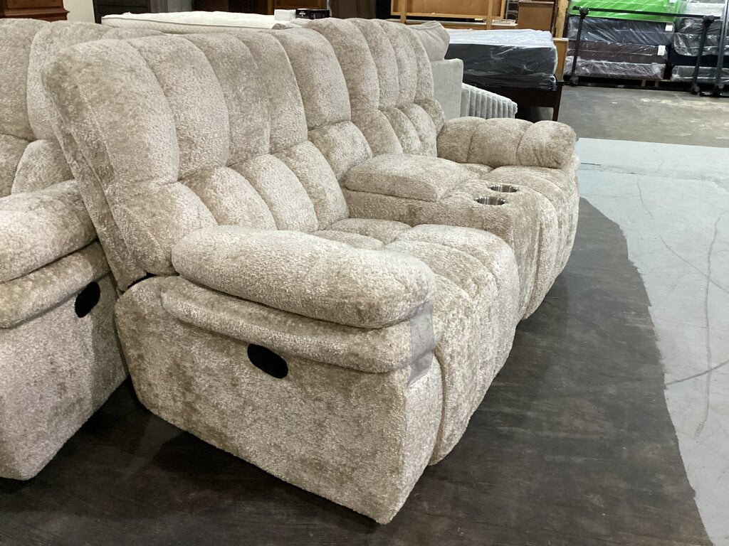 Everest Beige NEW Motion Loveseat 77x41x40 (677521)