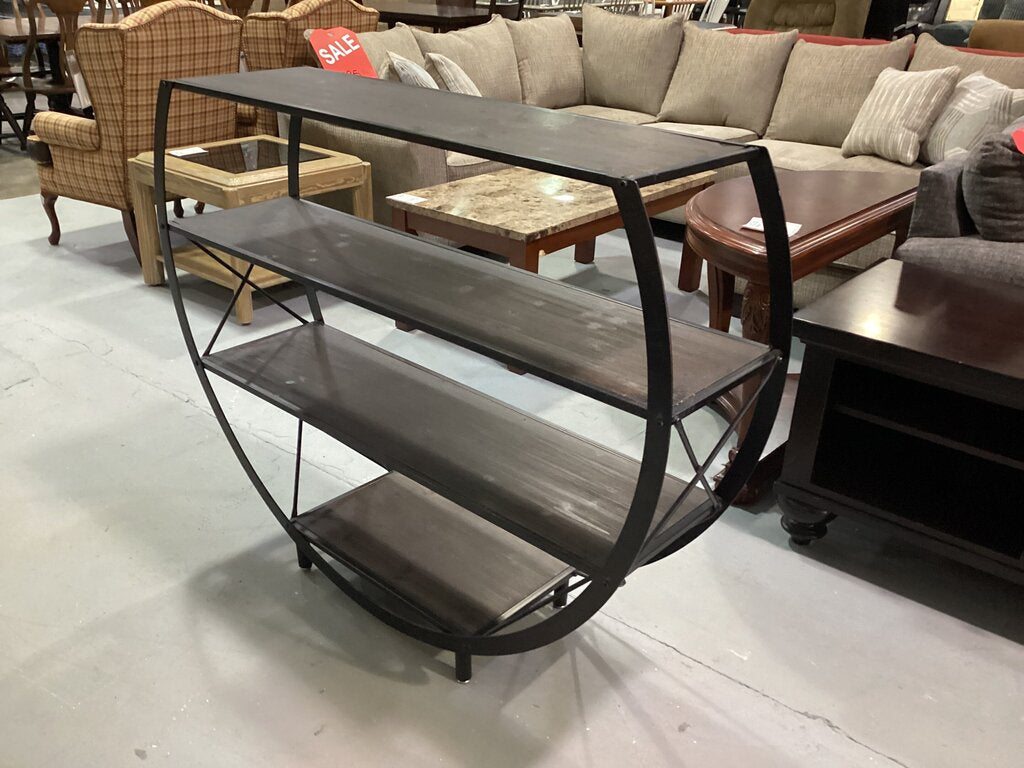 80799 - StyleCraft Bryan Keith Santa Monica Circle Open Bookcase 53x14x42