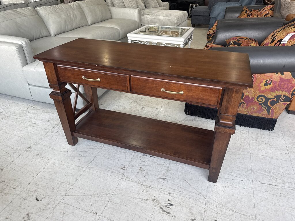 80764 - Two Drawer Server Buffett Console Table 54x21x33